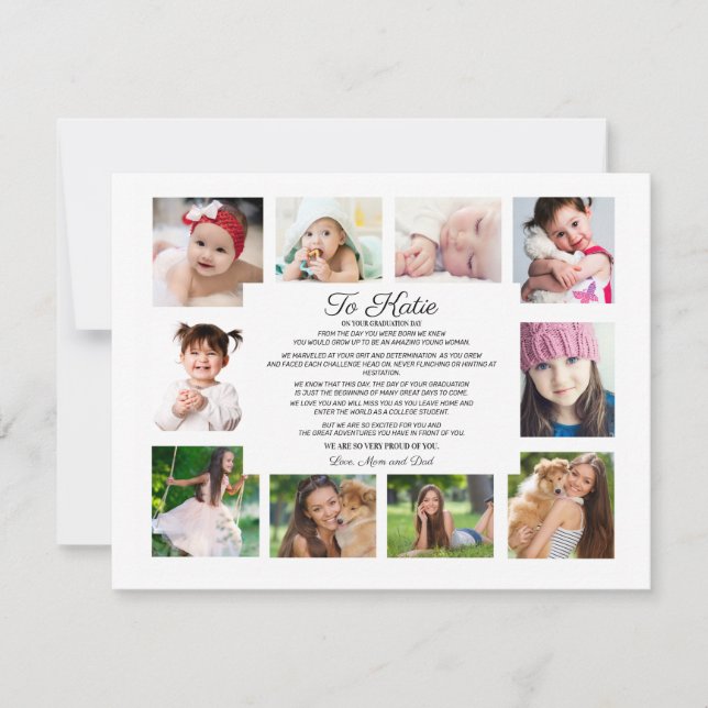 Abschluss Tag 10 Foto zu Tochter   (Vorderseite)