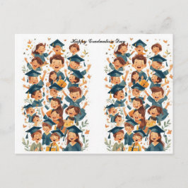 Abschluss-Tag Postkarte