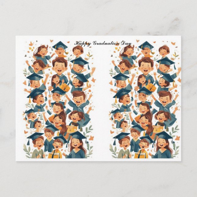 Abschluss-Tag Postkarte (Vorderseite)