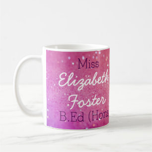 Abschluss-Tasse Fräulein-(Ihr Name) B.Ed (Hons) Tasse