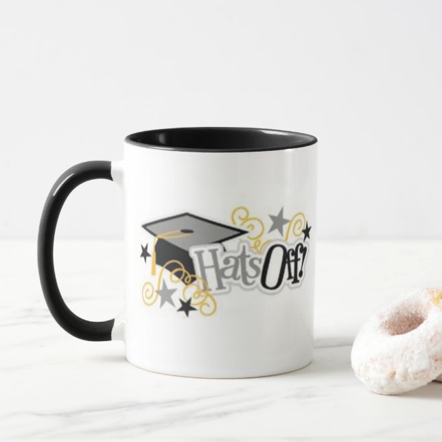 ABSCHLUSS-TASSE "HATT OFF" TASSE (Mit Donut)
