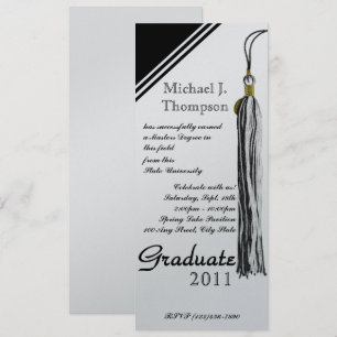 Abschluss Tassel Einladung