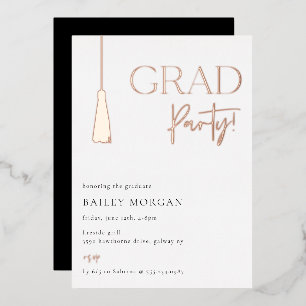 Abschluss Tassel Grad Party Einladung