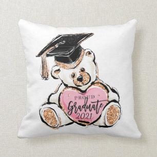 Abschluss Teddy Bear Throw Kissen