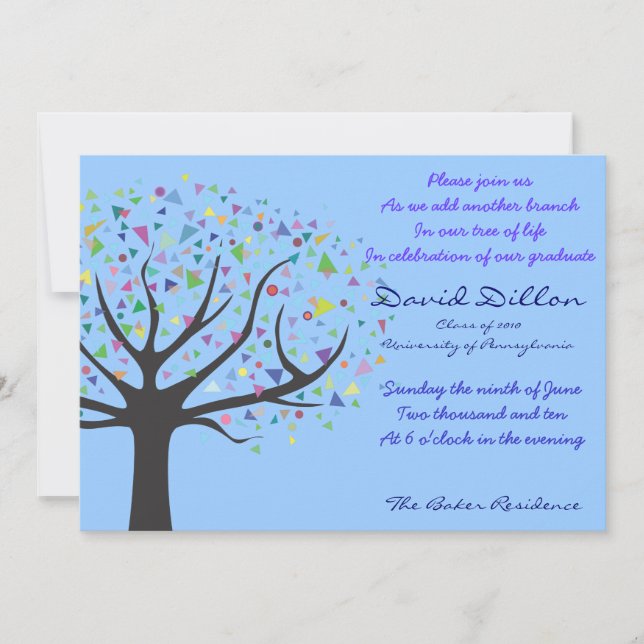 Abschluss Tree of Life Invitation Class of 2010 Einladung (Vorderseite)