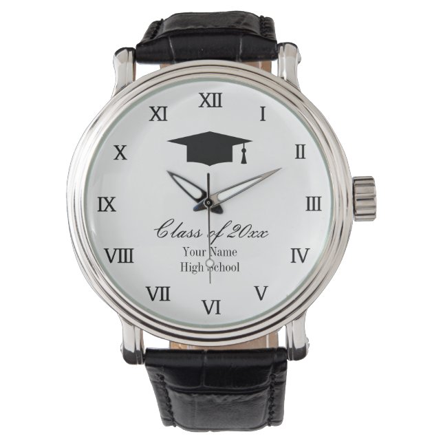 Abschluss-Uhr für Studierende Armbanduhr (Vorderseite)