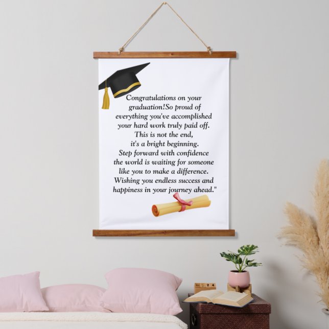 Abschluss Universell Design für alle Altersgruppen Wandteppich Mit Holzrahmen (Schlafzimmer)