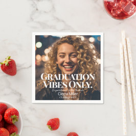 Abschluss Vibes only Paper Serviette