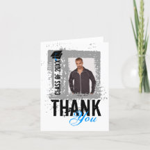 Abschluss Vielen Dank Blank Card Foto hinzufügen