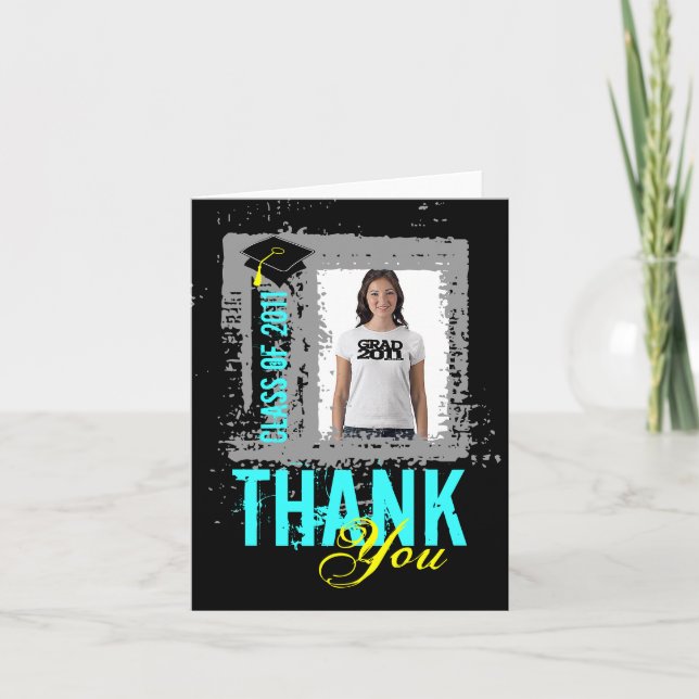 Abschluss Vielen Dank, dass Sie die Karte Foto 3 h (Vorderseite)