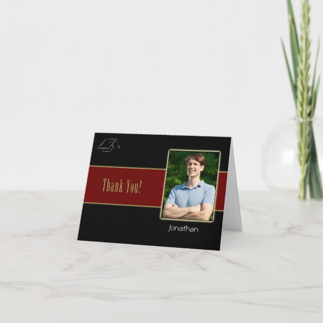 Abschluss Vielen Dank, dass Sie Fotokarte haben Dankeskarte