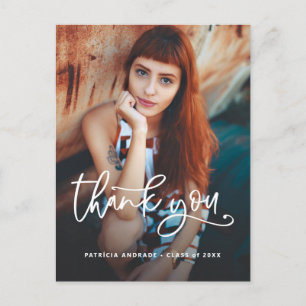 Abschluss Vielen Dank Foto High School Graduate Postkarte