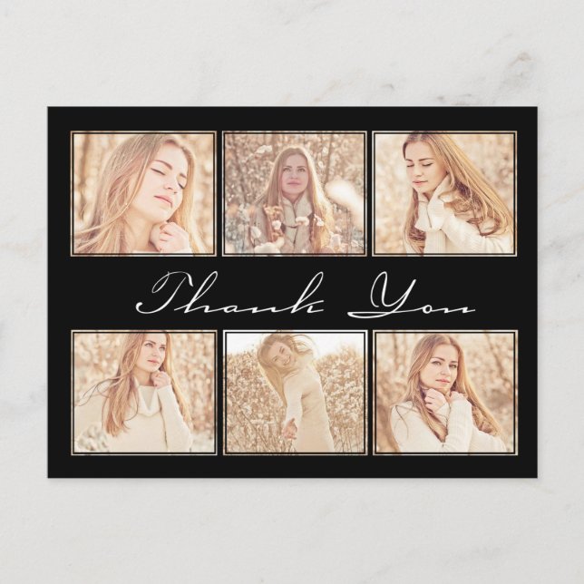 Abschluss Vielen Dank Foto Postkarte (Vorderseite)