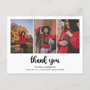 Abschluss Vielen Dank für Ihr Vertrauen in die Fot Postkarte