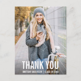 Abschluss Vielen Dank, Modernes Foto Postkarte WBB
