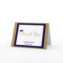 Abschluss Vielen Dank, Navy & Gold, Name/Jahr hinz