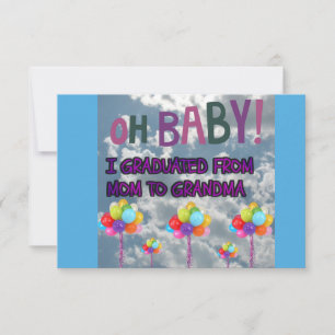 Abschluss von der Mama bis zur Oma Ankündigung