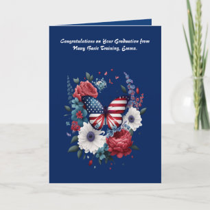 Abschluss von der Navy Basic Training Card Dankeskarte