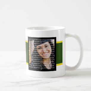 Abschluss von Green & Gold School FotoCollage Tass Tasse