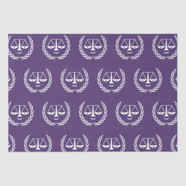 Abschluss von Jurastudien - Geschenkpapier Seidenpapier (Vorderseite)