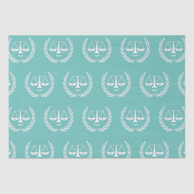 Abschluss von Jurastudien - Geschenkpapier Seidenpapier (Vorderseite)