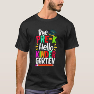 Abschluss von Pre K Hello Kindergarten zurück zum T-Shirt