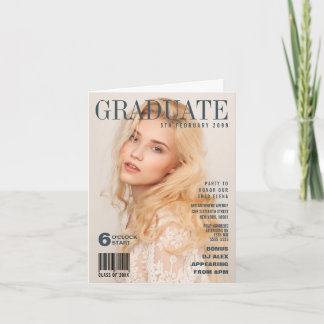 ABSCHLUSS VORTENDER MAGAZIN-DECKUNG PERSONALISIERT EINLADUNG