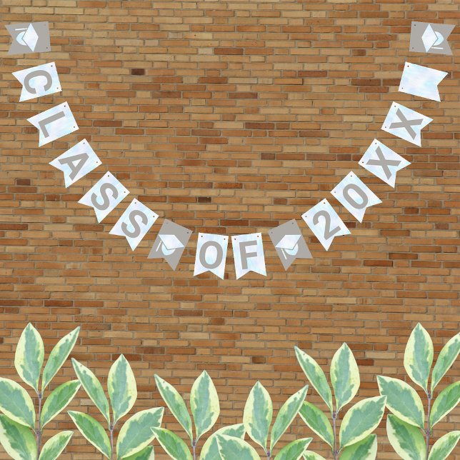 Abschluss Weißes Opal Party Signiert Klasse des Ja Wimpelkette (Von Creator hochgeladen)