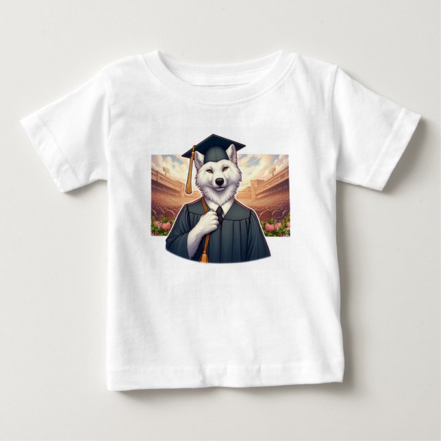 Abschluss Wolf Baby T-shirt (Vorderseite)