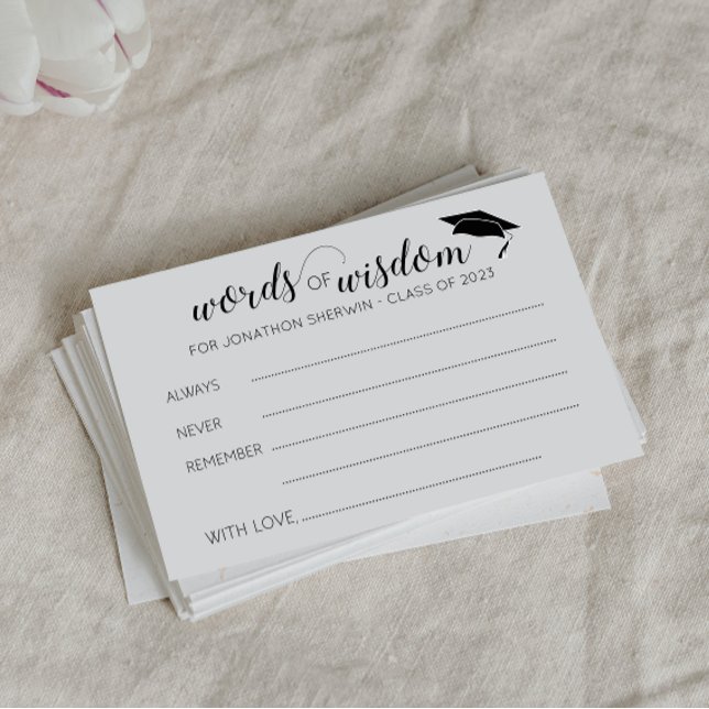 Abschluss Wörter der Weisheit Beratung für den Abs Hinweiskarte (Von Creator hochgeladen)