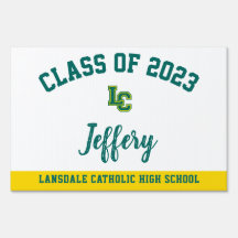 Abschluss Yard Sign Lansdale Katholische Hochschul
