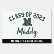 Abschluss Yard Sign Methacton High School, Rasen
