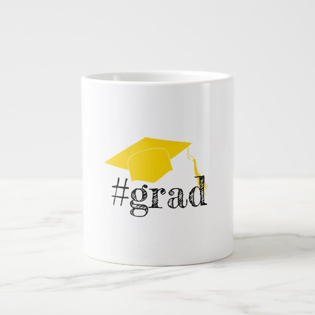 Abschluss Yellow Hat Jumbo-Tasse (Vorderseite)