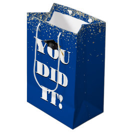 Abschluss "You done It Sign with Confetti" Mittlere Geschenktüte