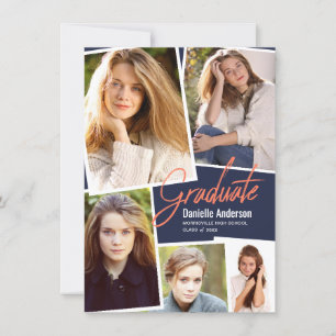 Abschluss zerstreutes Foto-Collagen-modernes Ankündigung