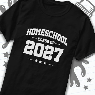Abschluss Zurück zur Zuhause School 2027 T-Shirt