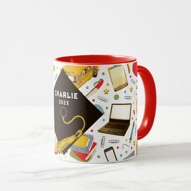 Abschlussandenken-Geschenktasse Tasse (VorderseiteRechts)