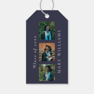 Abschlussankündigung Anpassbare Fotos & Text Geschenkanhänger