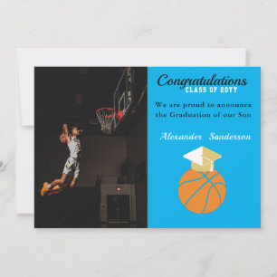 Abschlussankündigung Basketball Blau und Gold Ankündigung