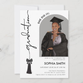 Abschlussankündigung der Klasse 2026 mit Foto Einladung