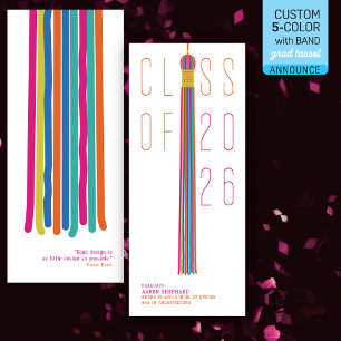 Abschlussanzeige im modernen Design   Farbe editie