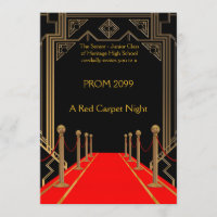 Abschlussball Älter-Junior, Gatsby Art, roter