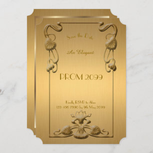 Abschlussball Älter-Junior, Gold des Goldx Einladung