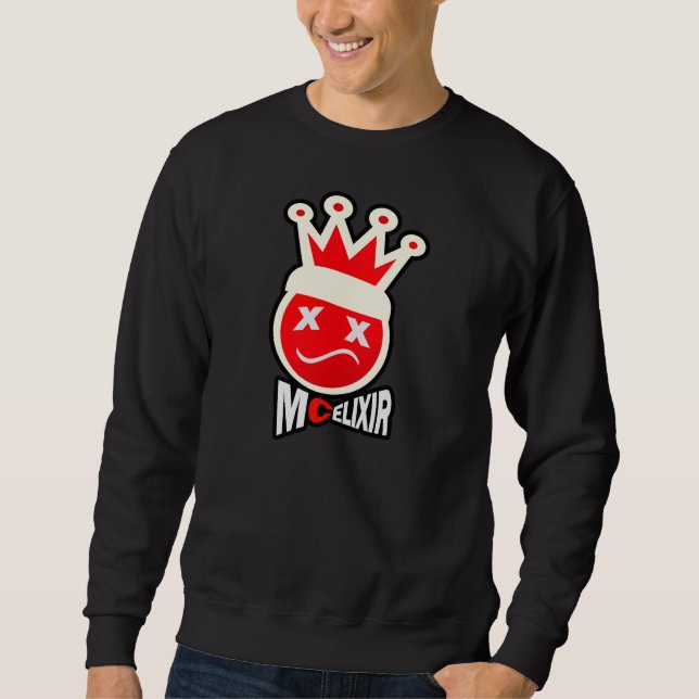 Abschlussball-König Signature Logo - Rot u. Creme Sweatshirt (Vorderseite)