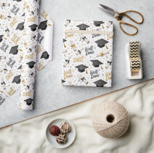 Abschlussdiplome mit Text "Gut Gemacht" Geschenkpapier