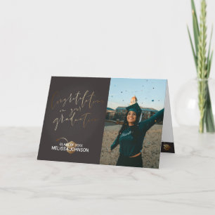 Abschlüsse auf Ihrer Abschluss Black & Gold Card Dankeskarte