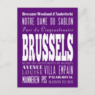 Abschlüsse Einzigartig Brüssel, Belgien Geschenk Postkarte