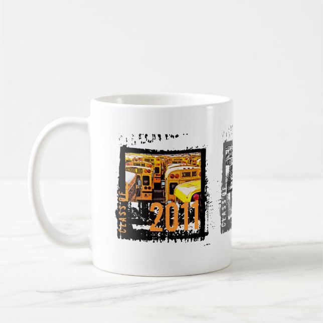 Abschlüsse-Klasse von Bus-Tasse 2 der Schule2011 Kaffeetasse (Links)