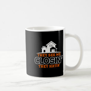 Abschlüsse wie ein Boss Immobilien lustiger Makler Kaffeetasse