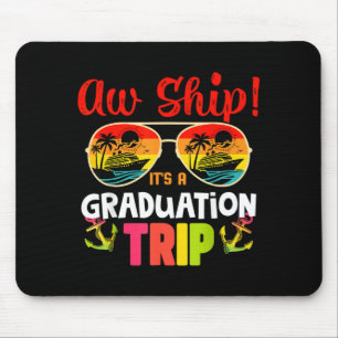 Abschlussfahrt Retro Sommer Sonnenuntergang Strand Mousepad